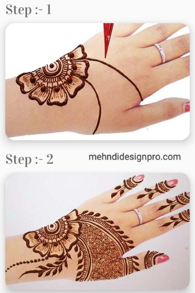 Learn long Arabic mehndi design step by step | mehndi for wrist / palm /  full hand - Y… | Henna designs hand, Bridal mehendi designs hands, Mehndi  designs for hands