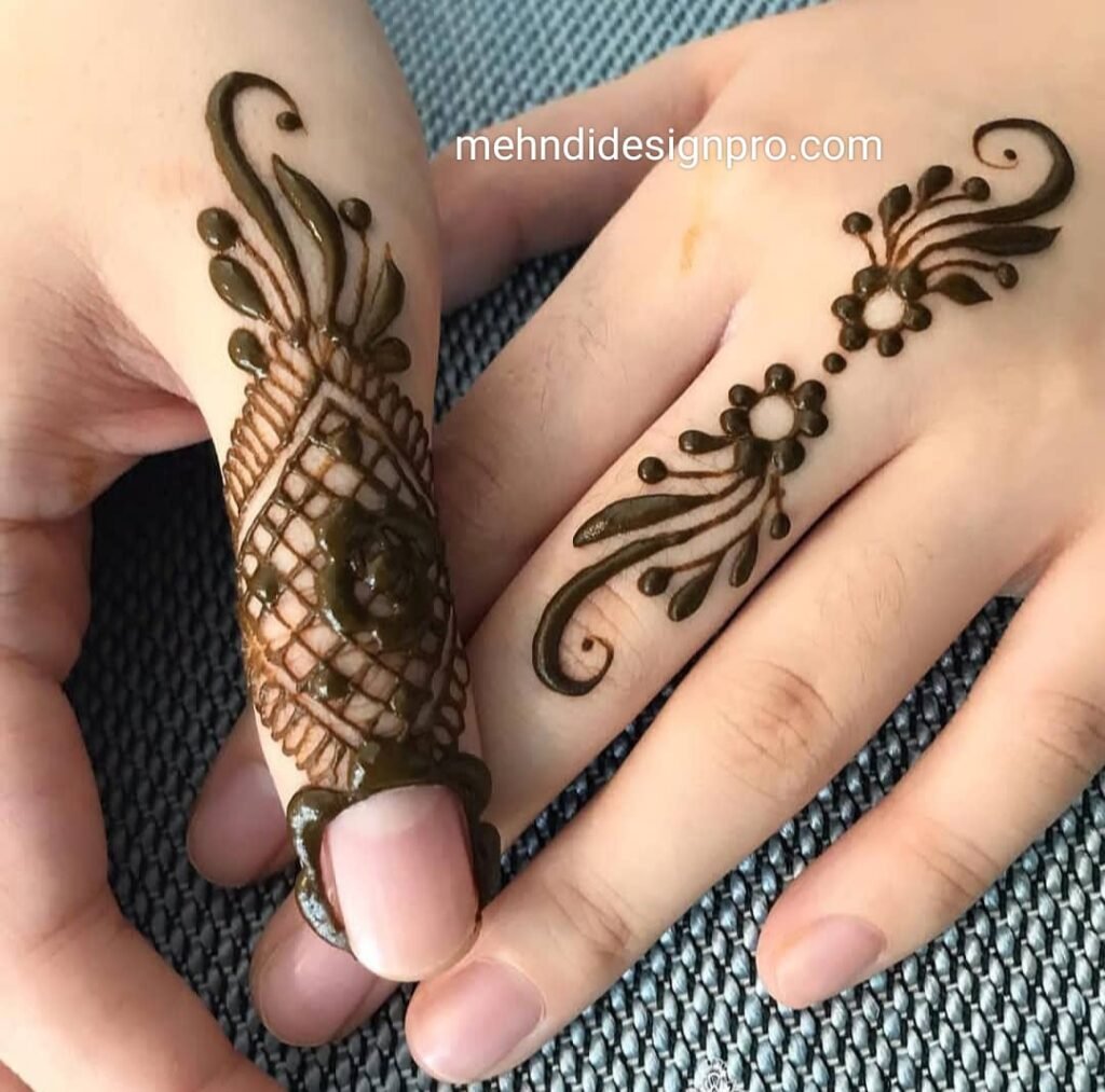 Beautiful One Finger Mehndi Design For EID 2020 - Simple Mehndi Designs For  Beginners - EID Mehndi - video Dailymotion