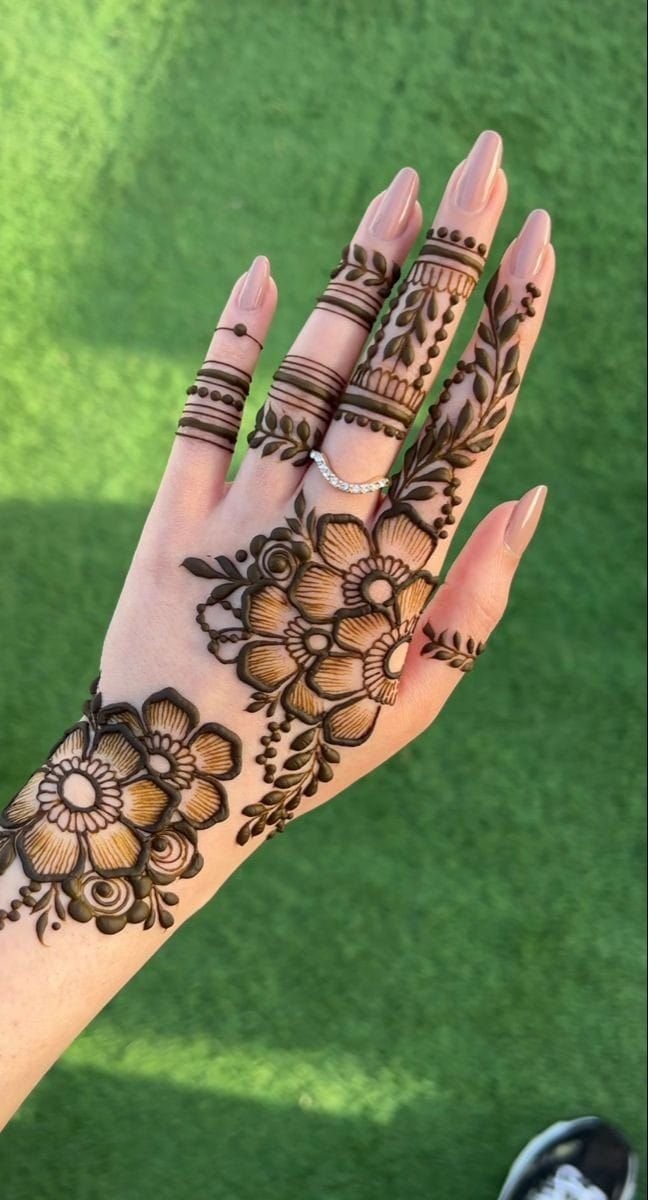 Buy NIGOSI Self Adhesive Latest Tattoo Sticker Mehandi Design Stencils for  Womens & Girl |Indian Arabian Tatoo Heena Mehndi Design Sticker is Quick  and Easy to Use | Set of 2 Pcs