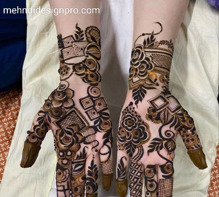 30+ Easy Half Hand Mehendi Designs for Brides | Mehndi designs for hands, Mehndi  designs for fingers, Very simple mehndi designs