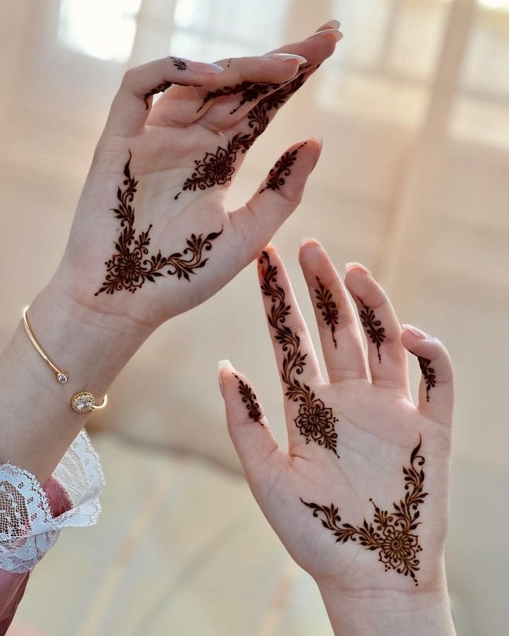 Simple mehndi design