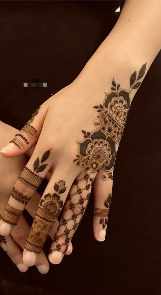 Simple mehndi design