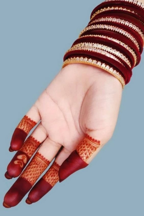 Punjabi Royal Front Hand Mehndi Design