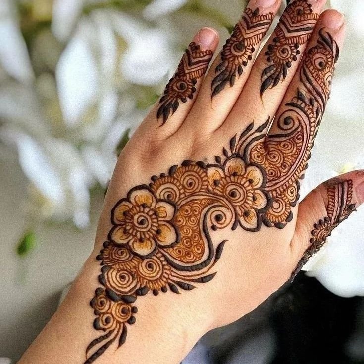 Front Hand Mehndi Design