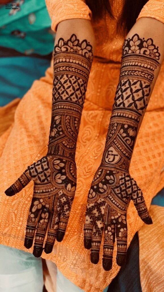 Full Hand Mehndi Design