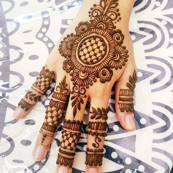 Front Hand Mehndi Design