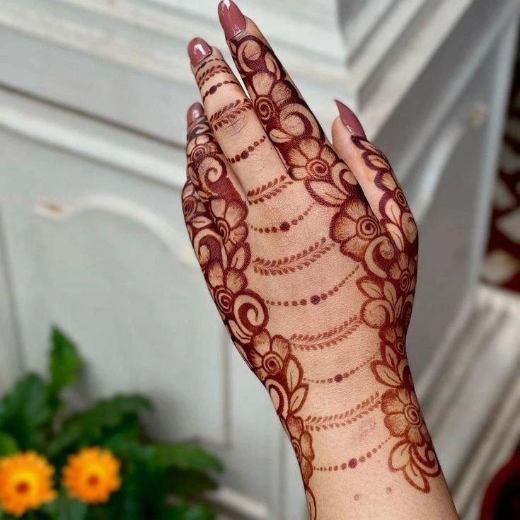 Front Hand Mehndi Design