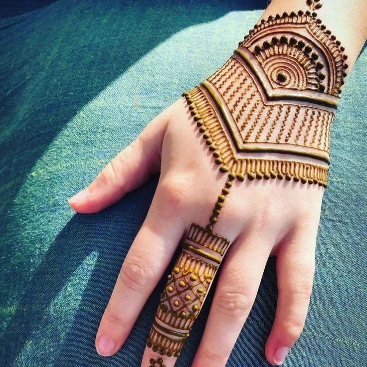 Front Hand Mehndi Design