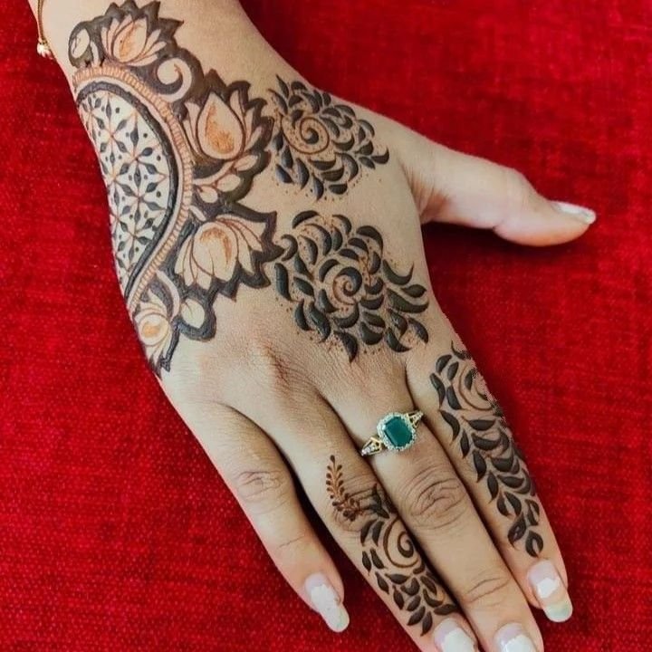 Front Hand Mehndi Design