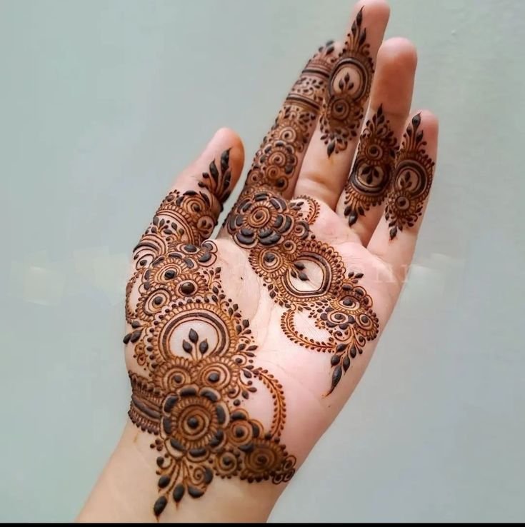 Front Hand Simple Mehndi Design