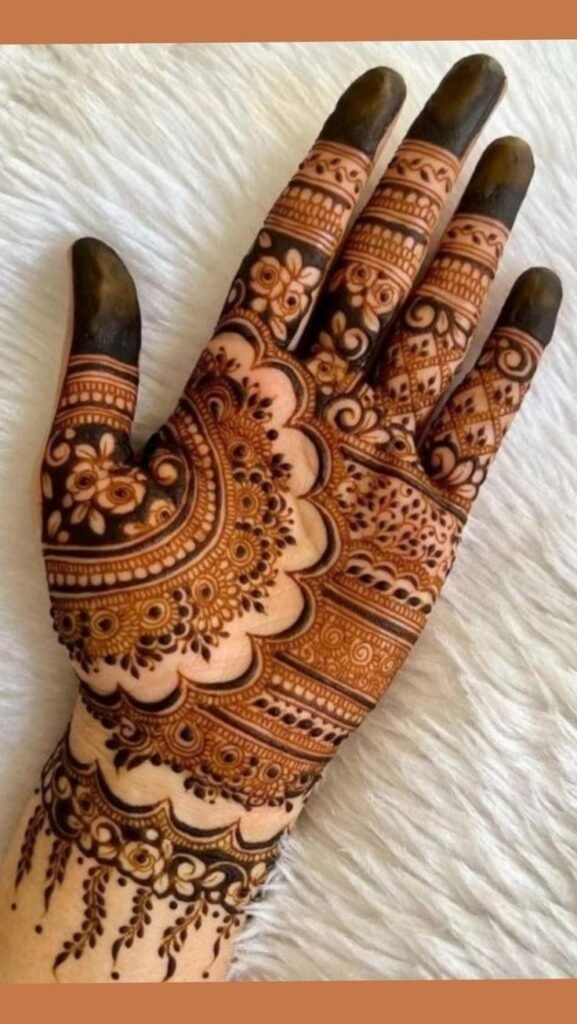 Front Hand Simple Mehndi Design