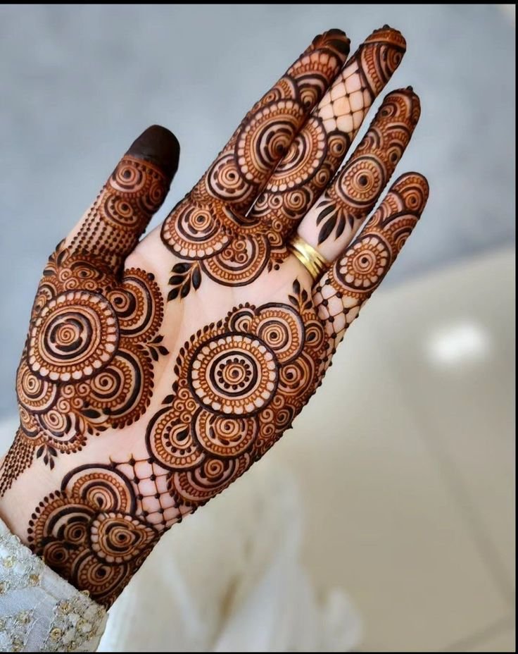 Front Hand Simple Mehndi Design