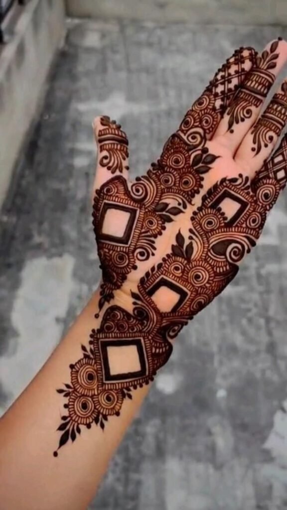 Front Hand Simple Mehndi Design