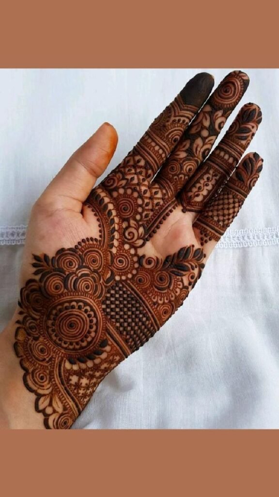 Front Hand Simple Mehndi Design