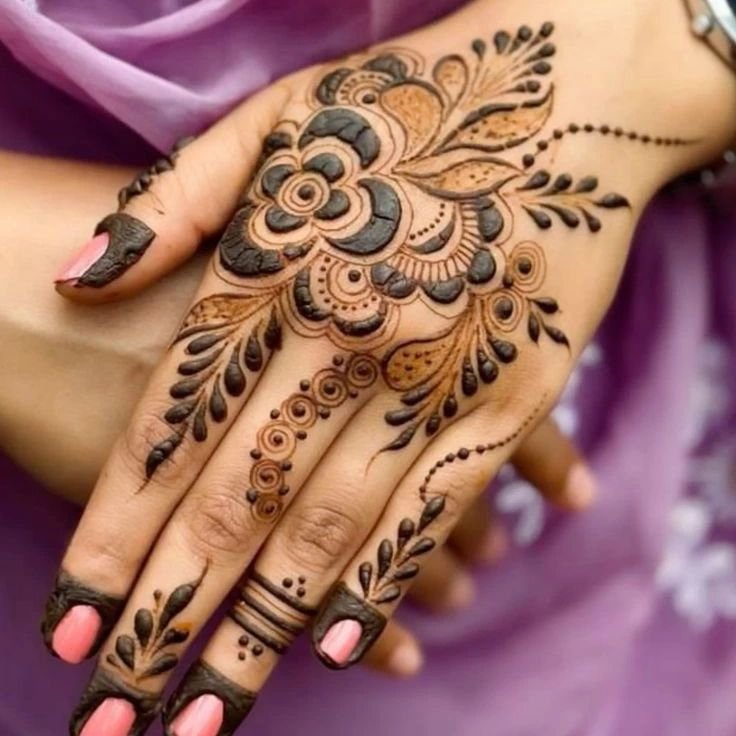 Front Hand Mehndi Design