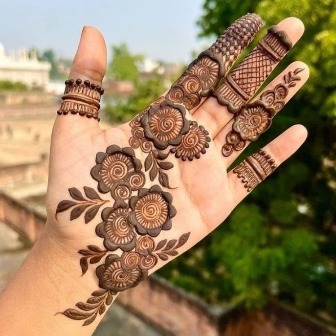 Front Hand Mehndi Design