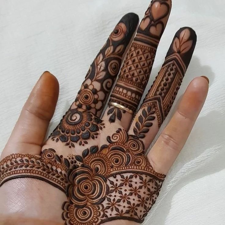 Front Hand Mehndi Design