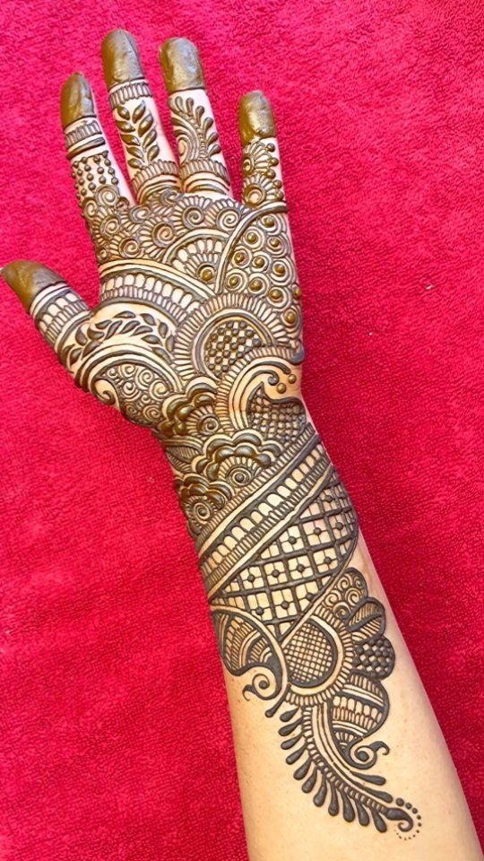 Full Hand Mehndi Design