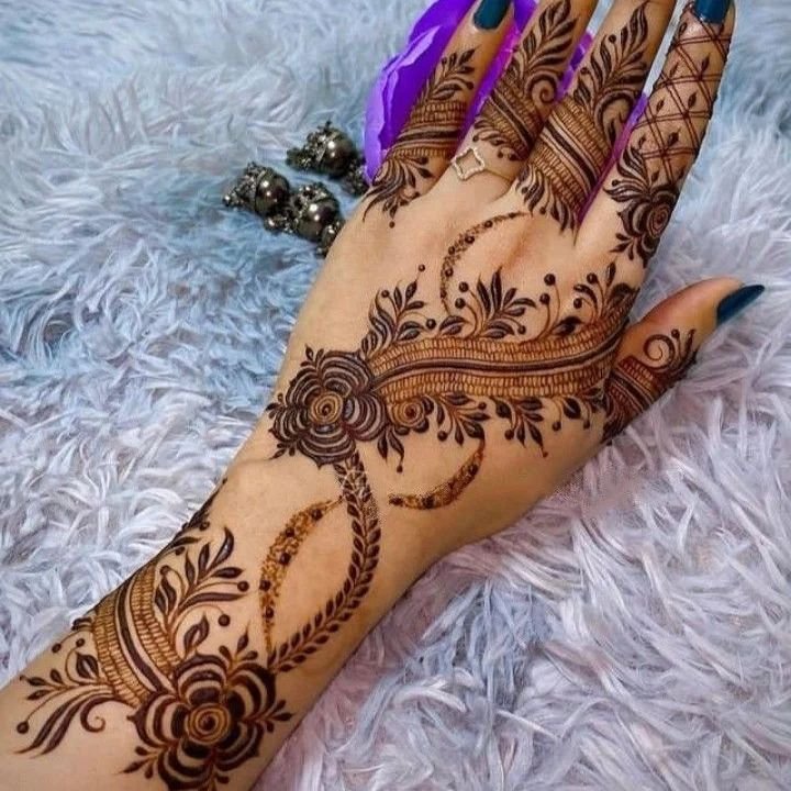 Ring Ceremony Mehndi Designs