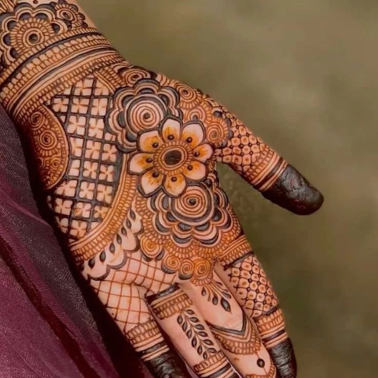 Ring Ceremony Mehndi Designs