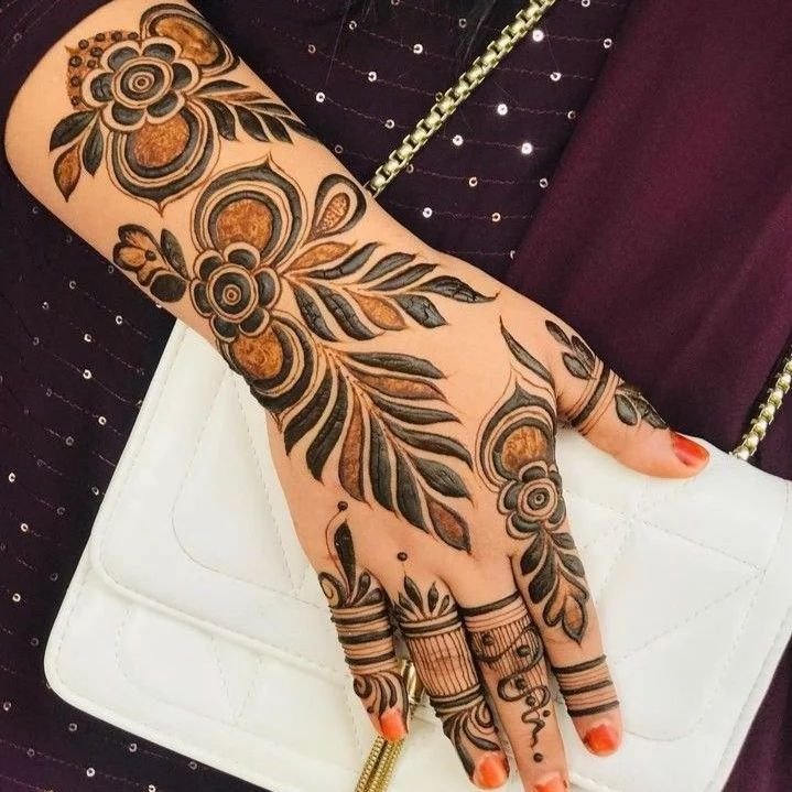 Ring Ceremony Mehndi Designs