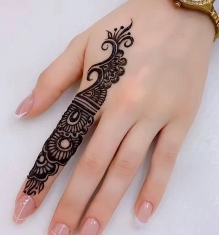 Ring Ceremony Mehndi Designs