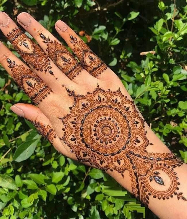 Ring Ceremony Mehndi Designs