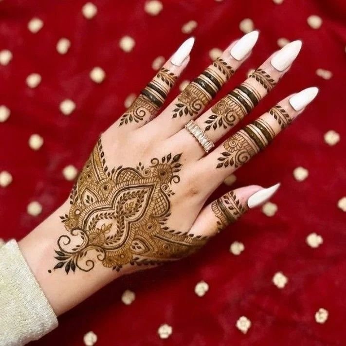 Ring Ceremony Mehndi Designs