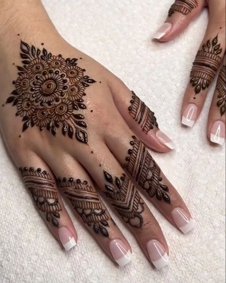 Ring Ceremony Mehndi Designs