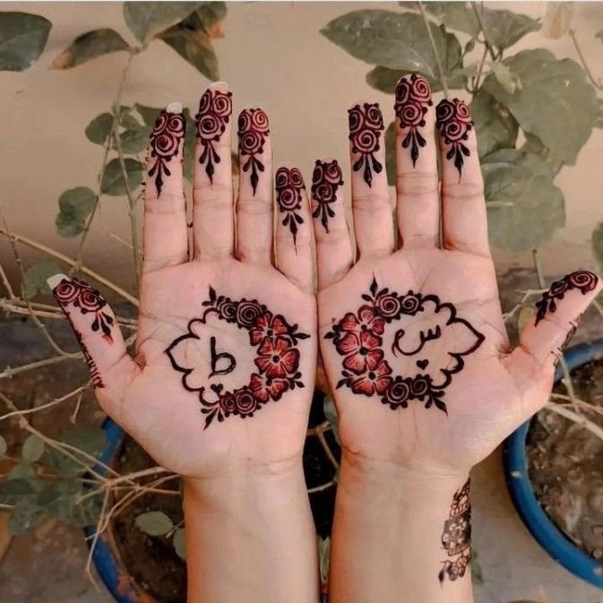 Ring Ceremony Mehndi Designs