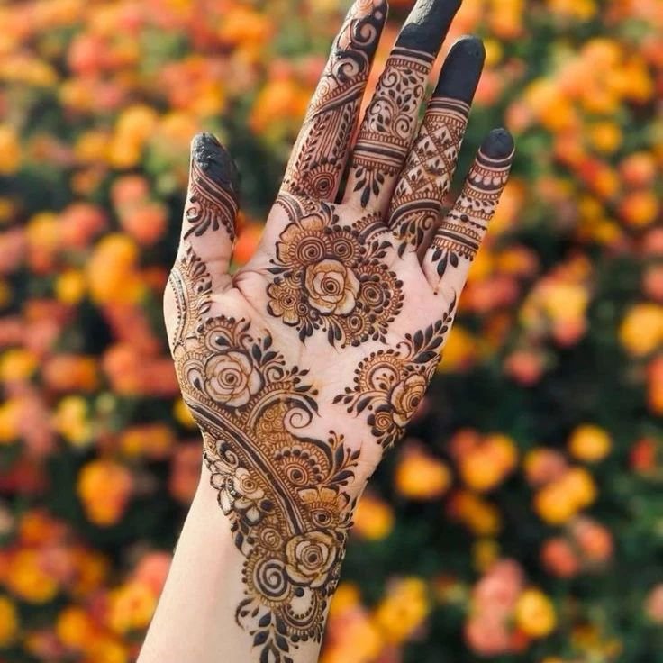 Ring Ceremony Mehndi Designs