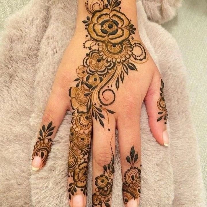 Ring Ceremony Mehndi Designs