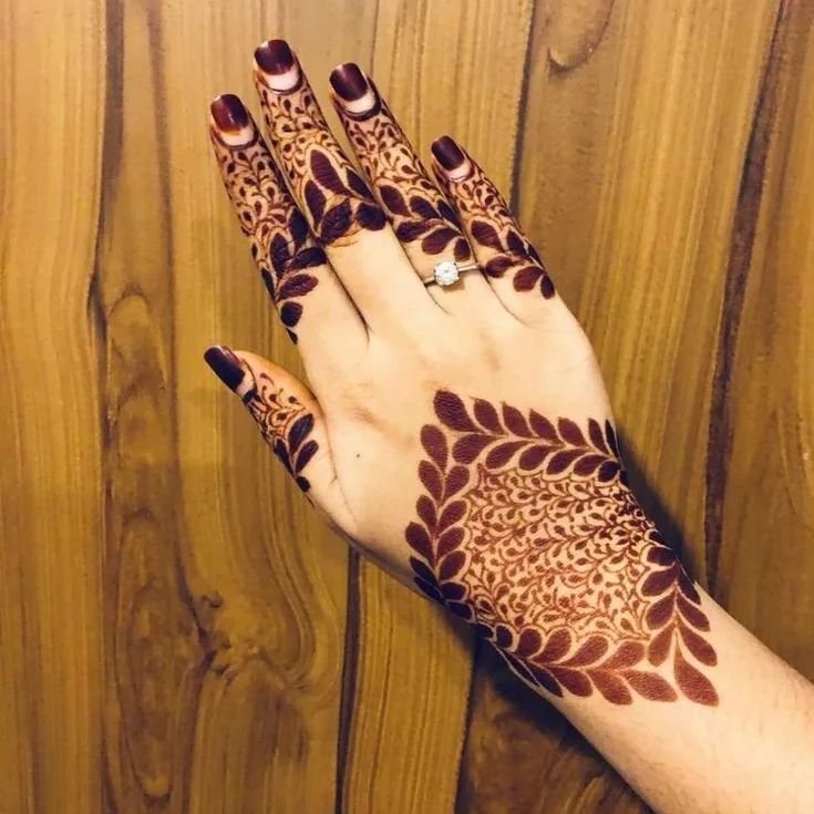 Ring Ceremony Mehndi Designs