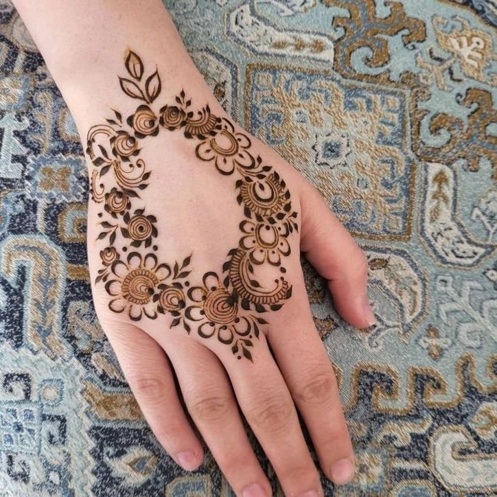 Ring Ceremony Mehndi Designs