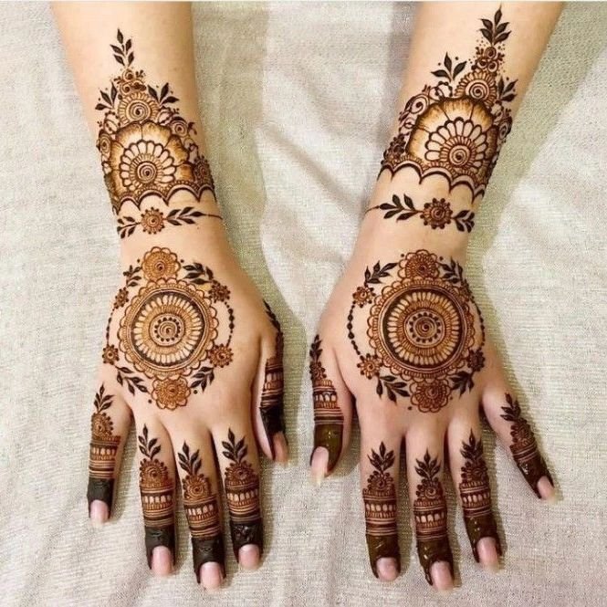 Ring Ceremony Mehndi Designs