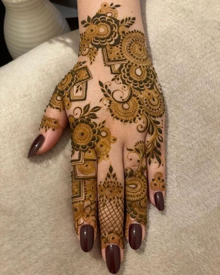 Ring Ceremony Mehndi Designs