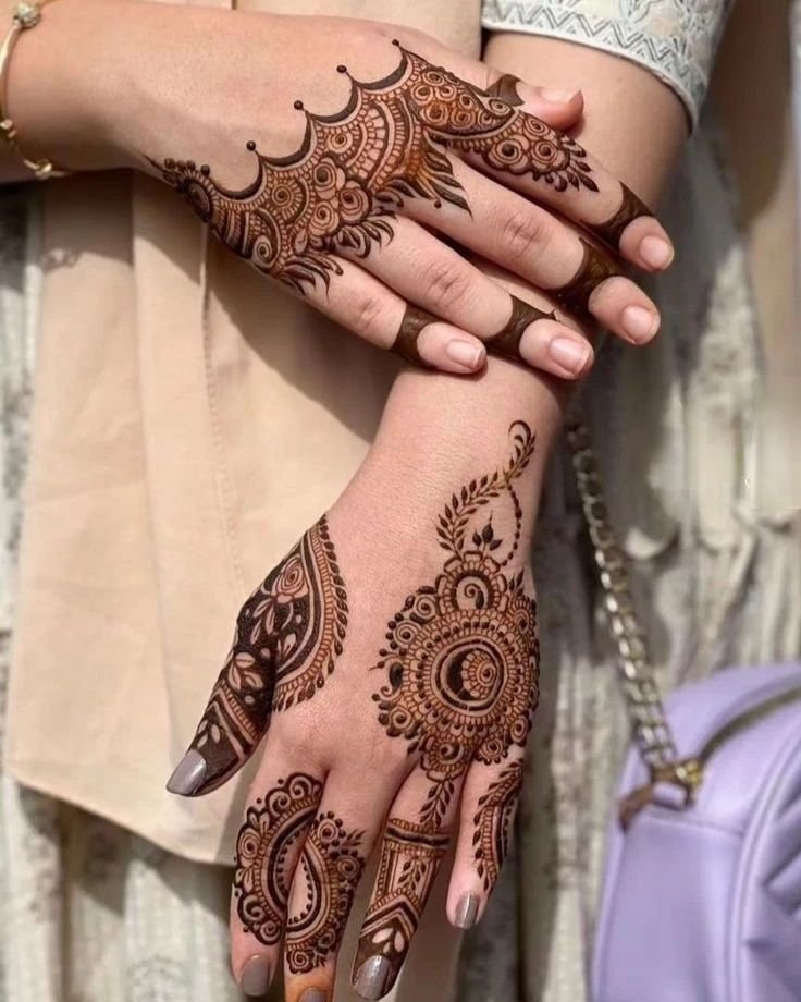 Ring Ceremony Mehndi Designs