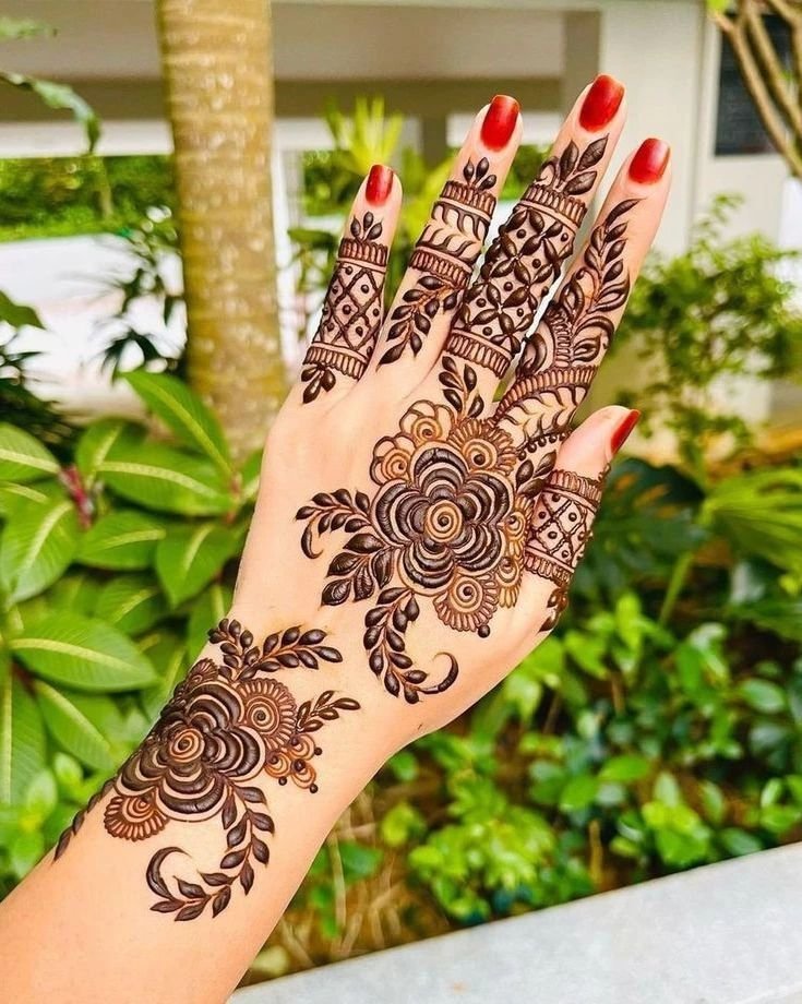 Ring Ceremony Mehndi Designs