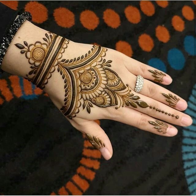 Front Hand Mehndi Design