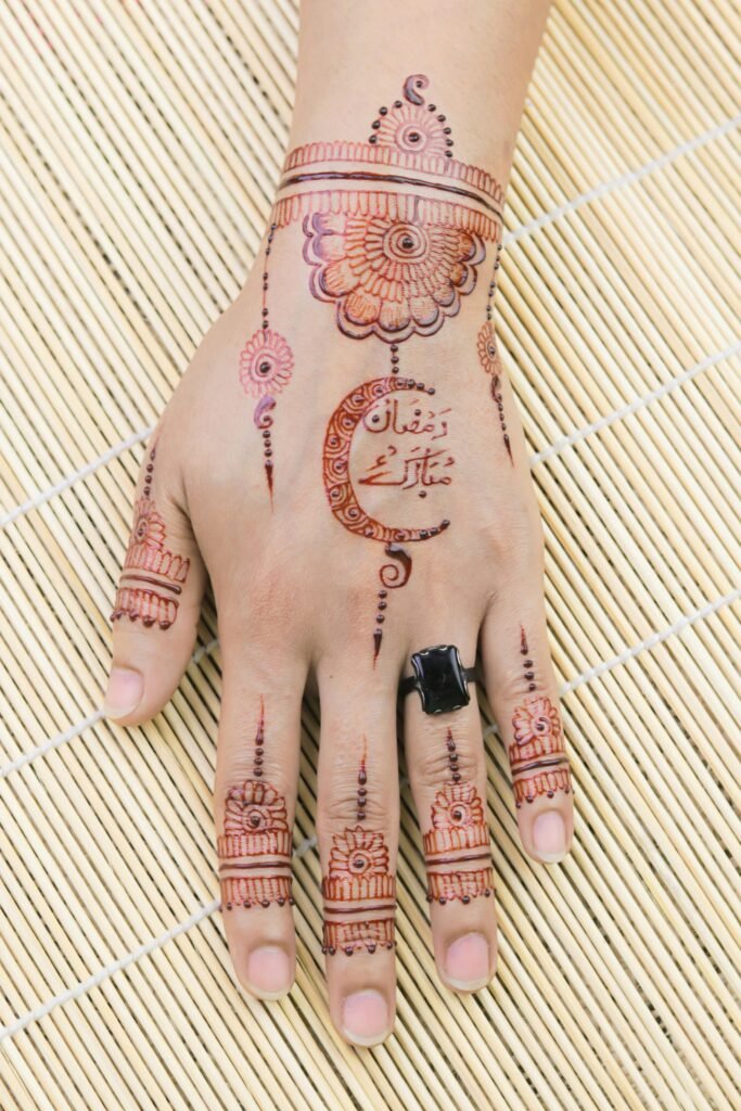 Royal Back Hand Mehndi Design