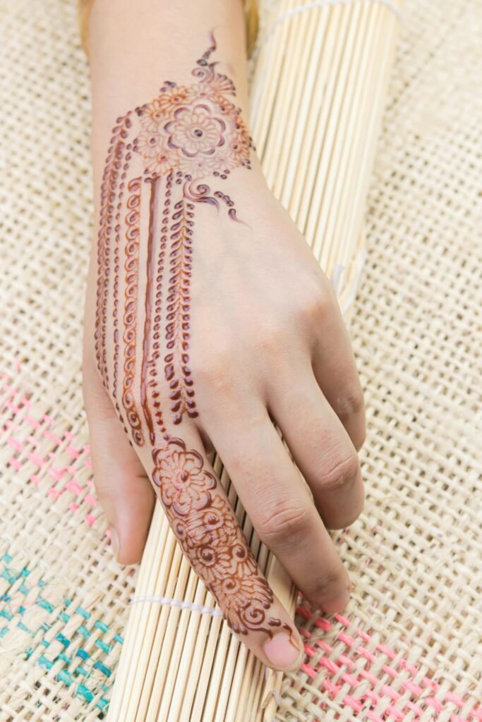 Royal Back Hand Mehndi Design