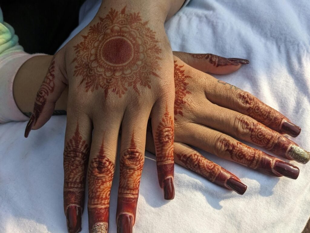 Royal Back Hand Mehndi Design