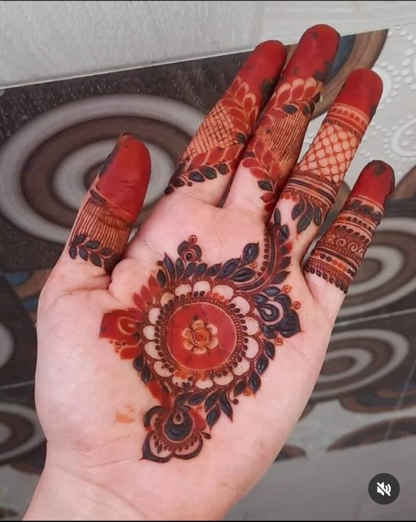 Stylish Back Hand Mehndi Design (स्टाइलिश बैक हैंड मेहंदी डिज़ाइन)