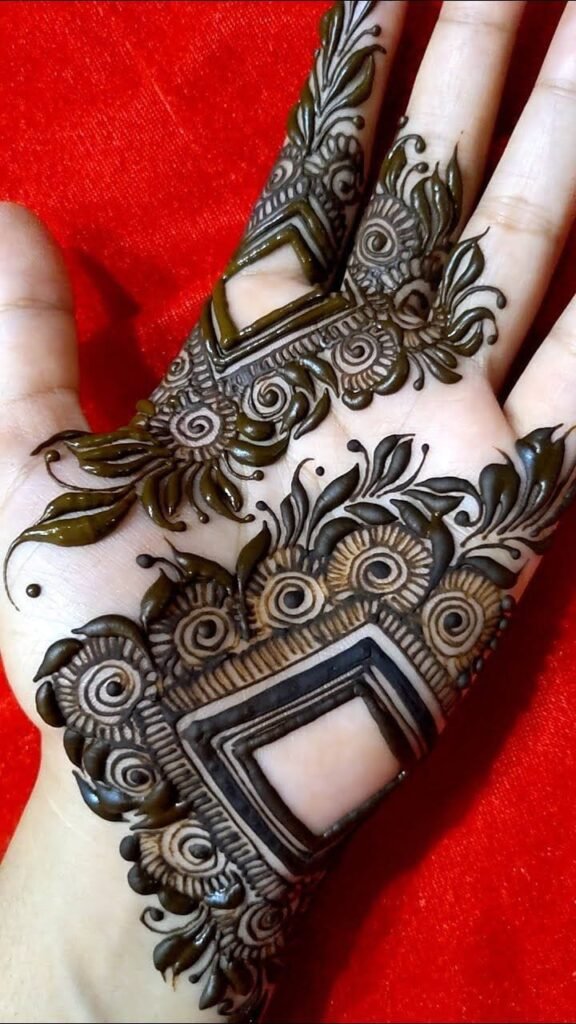 Stylish Back Hand Mehndi Design (स्टाइलिश बैक हैंड मेहंदी डिज़ाइन)