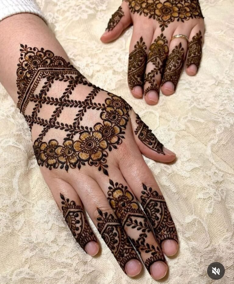 Stylish Back Hand Mehndi Design (स्टाइलिश बैक हैंड मेहंदी डिज़ाइन): A ...