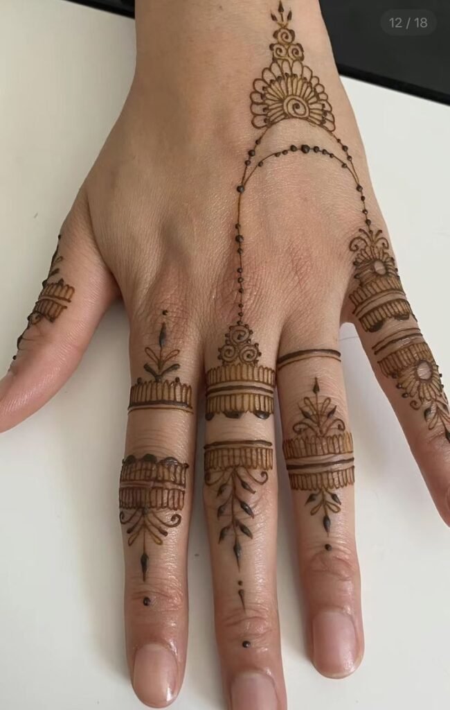 Simple Design of Mehndi