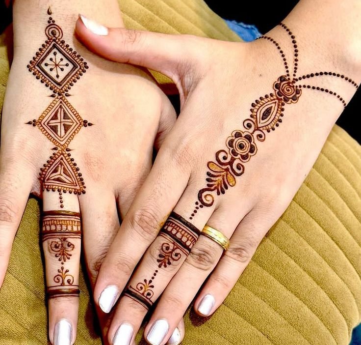 Simple Design of Mehndi