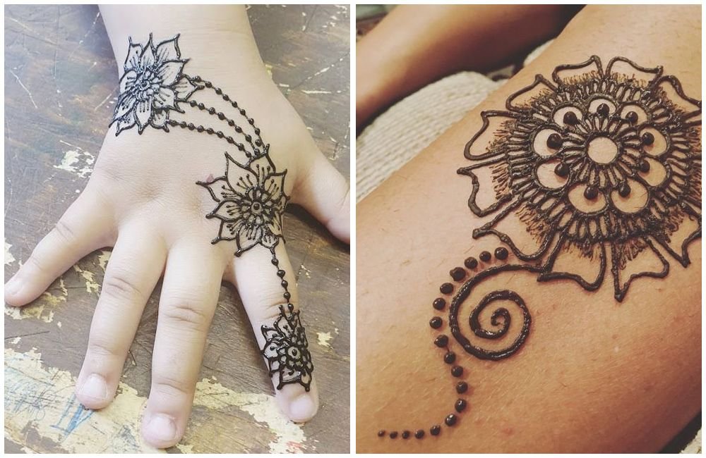 Simple Mehndi Designs For Kids 